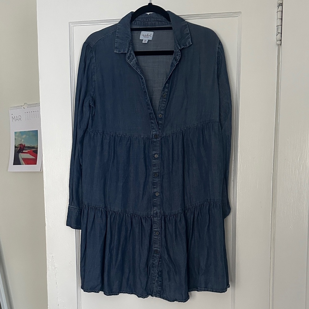 Isabel Maternity by Ingrid & Isabel Blue Denim Dress